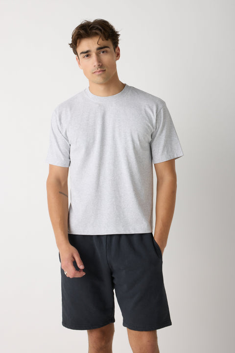 Unisex Cotton Crop T-Shirt – Boxy Fit Modern Layering Tee | Made in Los Angeles USA US Standard Apparel  product