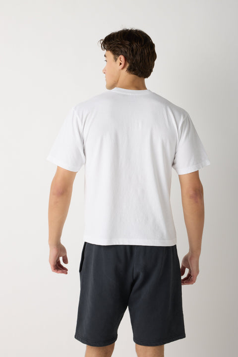 Unisex Cotton Crop T-Shirt – Boxy Fit Modern Layering Tee | Made in Los Angeles USA US Standard Apparel  product