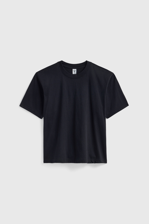 Unisex Cotton Crop T-Shirt – Boxy Fit Modern Layering Tee | Made in Los Angeles USA US Standard Apparel  product