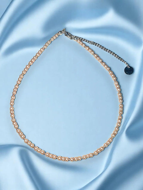 16 Inch Stainless Steel Pearl Necklace With 3 Inch Extender – Adjustable Pearl Chain Design | Made in USA Michelle Marie Boutique  Necklaces