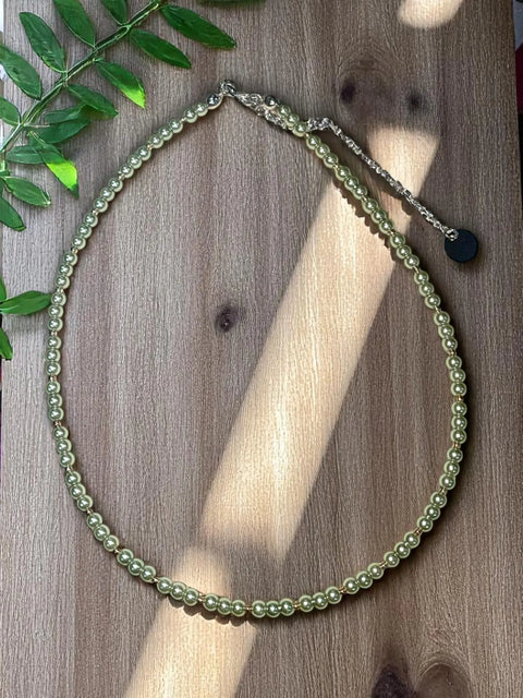 16 Inch Stainless Steel Pearl Necklace With 3 Inch Extender – Adjustable Pearl Chain Design | Made in USA Michelle Marie Boutique  Necklaces