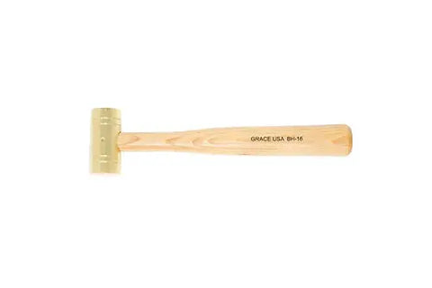 16 Oz Brass Hammer – Handcrafted Precision Tool – Grace USA | Made in USA Grace USA 
