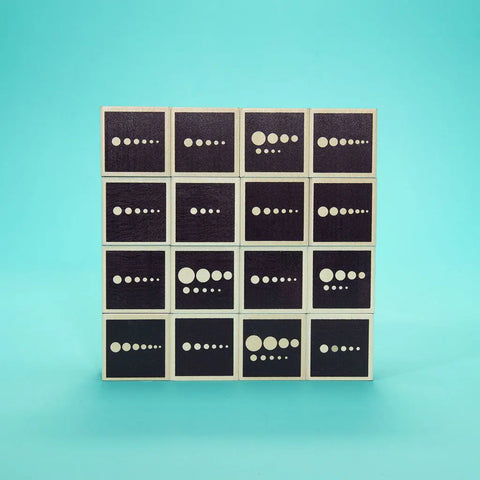 16-Piece Wooden Constellation Educational Blocks – 1.75 Inch Cubes for Kids | Made in USA by Uncle Goose Uncle Goose  Discovery