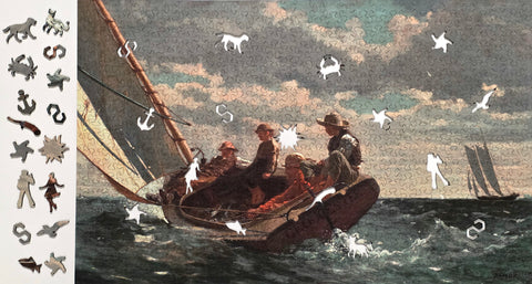 Breezing Up, Winslow Homer, Wooden Puzzle, 602 Pcs Perplexing Puzzles  Jigsaw Puzzles