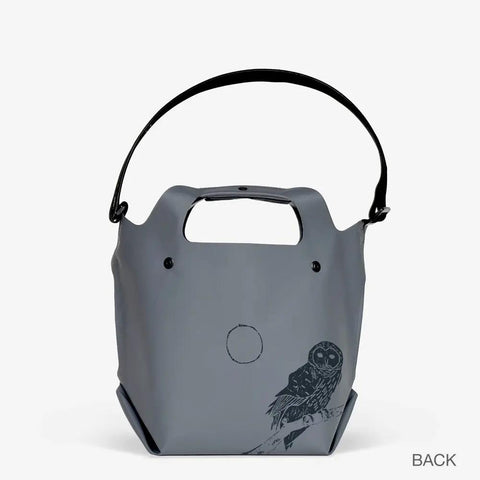 17 Inch LastBag Owl Tote – Durable Waterproof Vinyl Reusable Bag | Handmade in USA Twisp WA eqpd  LastBags