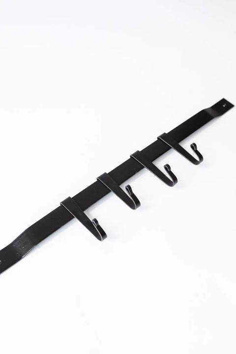 17.5 Inch Handmade Iron Utensil Rack With 4 Wrought Hooks – Kitchen Organizer Bar | Made in USA Millstream Home  Homegoods