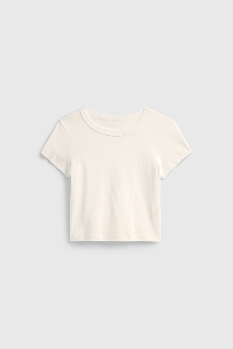 Cropped Baby Rib Tee – Premium Ringspun Cotton Short Sleeve Top | Made in USA Women's Apparel US Standard Apparel  product