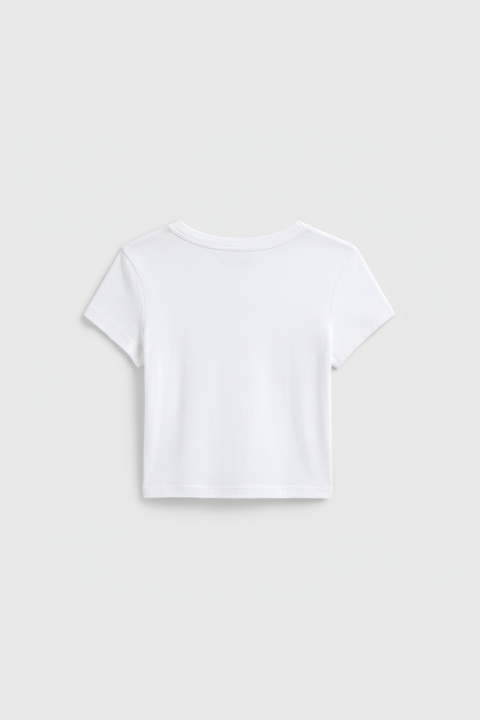Cropped Baby Rib Tee – Premium Ringspun Cotton Short Sleeve Top | Made in USA Women's Apparel US Standard Apparel  product