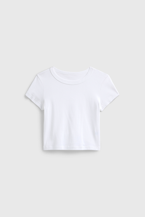 Cropped Baby Rib Tee – Premium Ringspun Cotton Short Sleeve Top | Made in USA Women's Apparel US Standard Apparel  product
