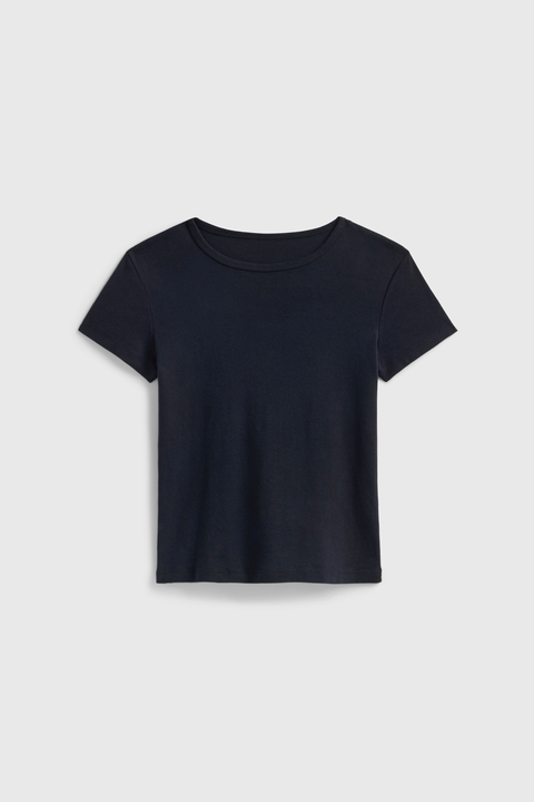 Women's 90s Inspired Ribbed Fitted Tee – 5.5 oz Combed Cotton | Premium Quality Made in USA US Standard Apparel  SS SIDE SEAM TEE