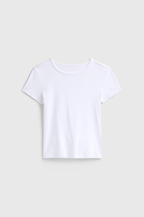 Women's 90s Inspired Ribbed Fitted Tee – 5.5 oz Combed Cotton | Premium Quality Made in USA US Standard Apparel  SS SIDE SEAM TEE