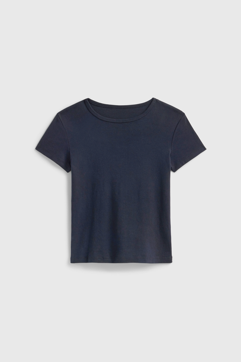 Women's 90s Inspired Ribbed Fitted Tee – 5.5 oz Combed Cotton | Premium Quality Made in USA US Standard Apparel  SS SIDE SEAM TEE