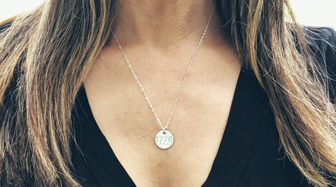 1776 Necklace Silver Liberty Cottage Design 