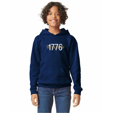 1776 We The People Organic Cotton Hoodie – Unisex Comfort – Made in USA Suede Kloth 