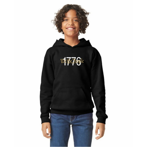 1776 We The People Organic Cotton Hoodie – Unisex Comfort – Made in USA Suede Kloth 