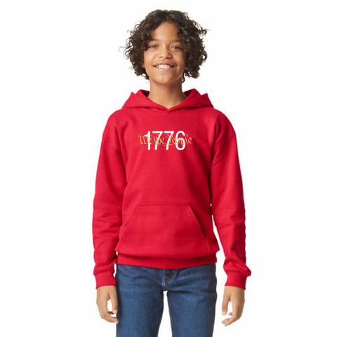 1776 We The People Organic Cotton Hoodie – Unisex Comfort – Made in USA Suede Kloth 