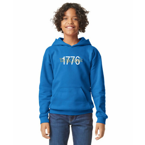 1776 We The People Organic Cotton Hoodie – Unisex Comfort – Made in USA Suede Kloth 