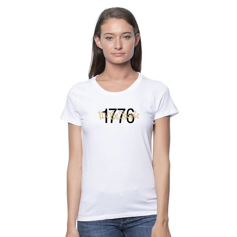 1776 We The People Organic Cotton Patriotic Unisex T-Shirt – Made in USA Suede Kloth 