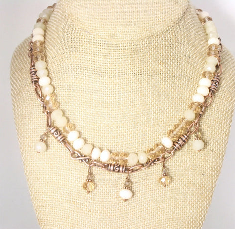 18 Inch Crystal Statement Necklace – Adjustable Alloy Chain – Michelle Marie Boutique | Made in USA Michelle Marie Boutique  Necklace