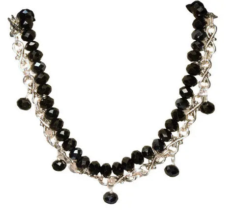 18 Inch Crystal Statement Necklace – Adjustable Alloy Chain – Michelle Marie Boutique | Made in USA Michelle Marie Boutique  Necklace
