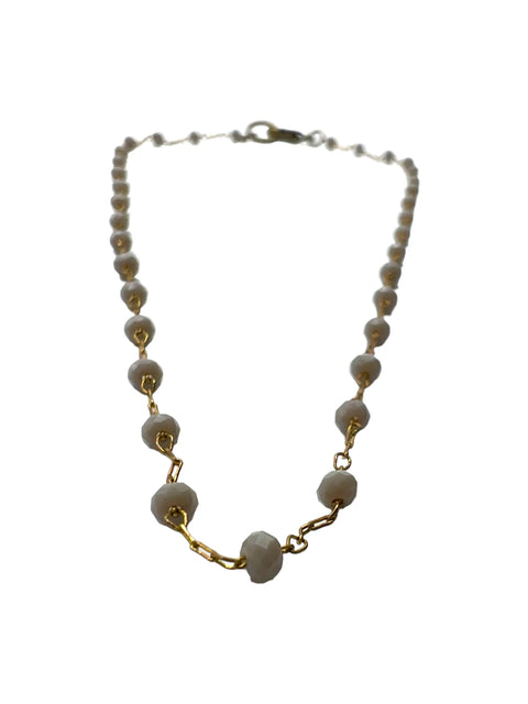 18 Inch Gray Crystal Linked Chain Necklace – Stylish Gemstone Jewelry | Handmade in USA by Women-Owned Boutique Michelle Marie Boutique  Necklace