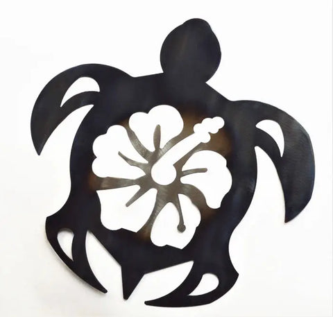 18 Inch Sea Turtle Metal Wall Art – Coastal Marine Decor – Handcrafted Unique Design | Made in USA Knights Home Decor  item