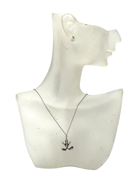 18 Inch Sterling Silver Golf Pendant Necklace – Polished Stainless Steel Chain | Made in USA Michelle Marie Boutique  Necklace
