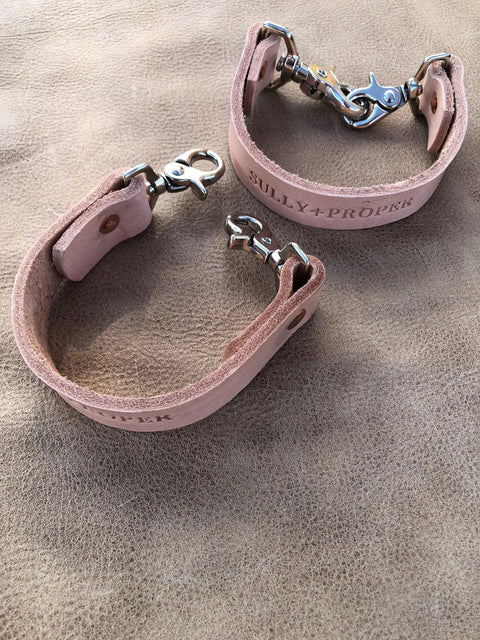 Thick Vegetable Tanned Leather Snap – Durable Leather Keychain | Made in USA Sully + Proper Supply 