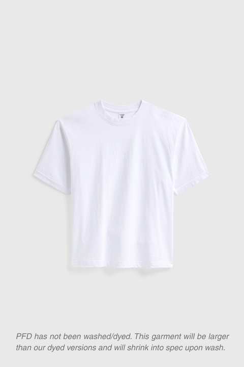 Unisex Cotton Crop T-Shirt – Boxy Fit Modern Layering Tee | Made in Los Angeles USA US Standard Apparel  product