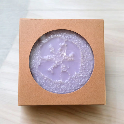 2 Goat Milk Loofah Soaps - Lavender Frances Farm & Craft 