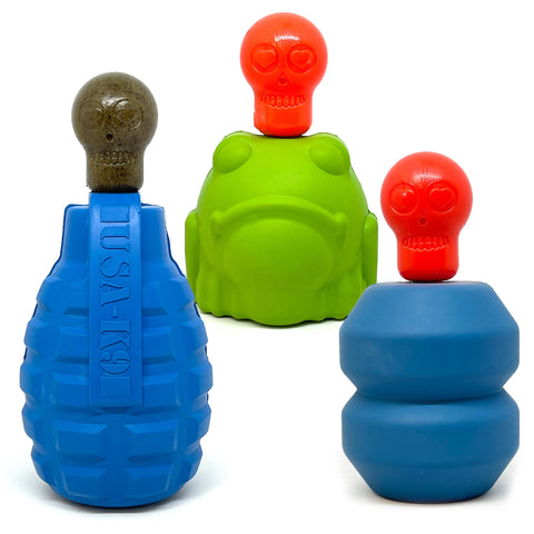 Unstoppables Durable Nylon Chew Knuckles – 3 Pack for SodaPup Treat Dispensers | Made in USA SodaPup  Nylon Dog Toys