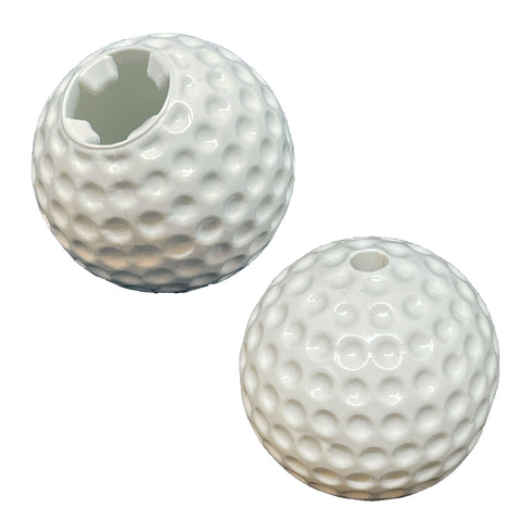Golf Ball Shaped Dog Treat Dispenser Toy – Durable Rubber Enrichment | Made in USA SodaPup  Rubber Dog Toys