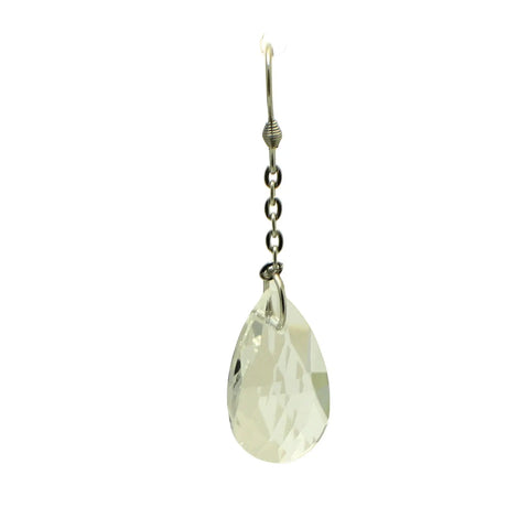 2.5 Inch Teardrop Crystal Dangle Earrings – Stainless Steel Formal Jewelry | Michelle Marie Boutique Made in USA Michelle Marie Boutique  Earrings