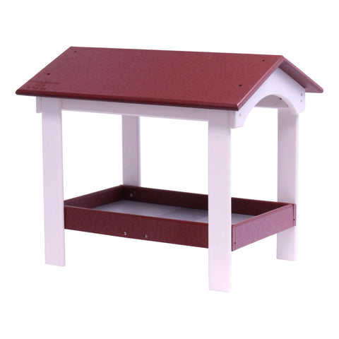 20 Inch Ground Wildlife Feeder – Durable Poly Lumber Seed Tray – Amish Made | Made in USA Amish Toy Box  Bird Feeder