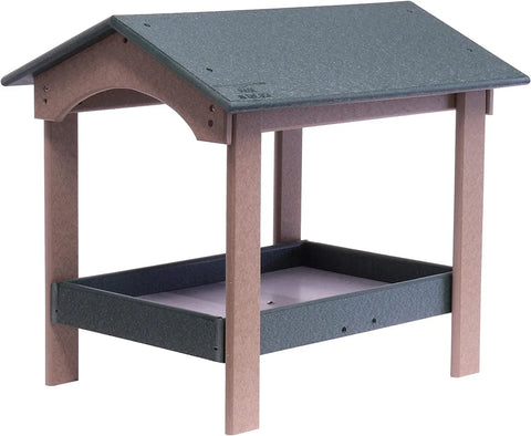 20 Inch Ground Wildlife Feeder – Durable Poly Lumber Seed Tray – Amish Made | Made in USA Amish Toy Box  Bird Feeder