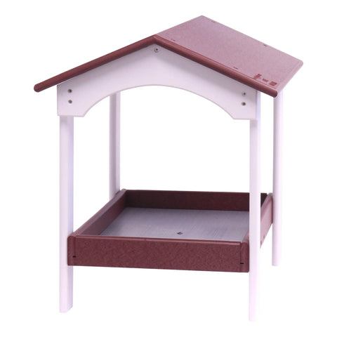 20 Inch Ground Wildlife Feeder – Durable Poly Lumber Seed Tray – Amish Made | Made in USA Amish Toy Box  Bird Feeder