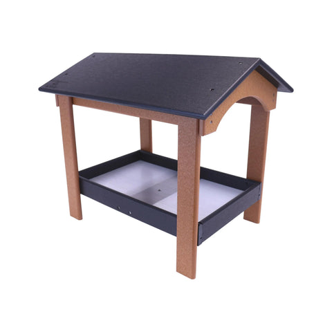 20 Inch Ground Wildlife Feeder – Durable Poly Lumber Seed Tray – Amish Made | Made in USA Amish Toy Box  Bird Feeder