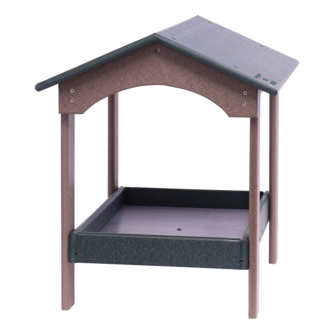 20 Inch Ground Wildlife Feeder – Durable Poly Lumber Seed Tray – Amish Made | Made in USA Amish Toy Box  Bird Feeder