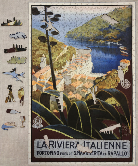 Italian Riviera, Wooden Puzzle, 494 Pcs Perplexing Puzzles  Jigsaw Puzzles