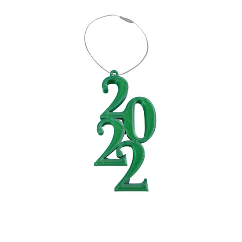 2022 Blue Christmas Ornament – 3D Printed Holiday Decor | Made in USA Chatelet Manufacturing   12.95 Green