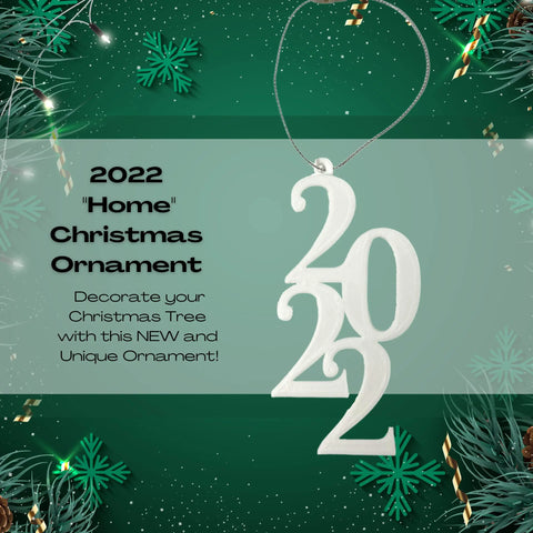 2022 Blue Christmas Ornament – 3D Printed Holiday Decor | Made in USA Chatelet Manufacturing 