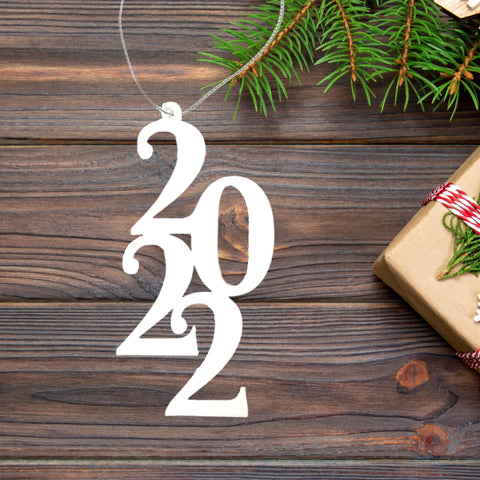 2022 Blue Christmas Ornament – 3D Printed Holiday Decor | Made in USA Chatelet Manufacturing 