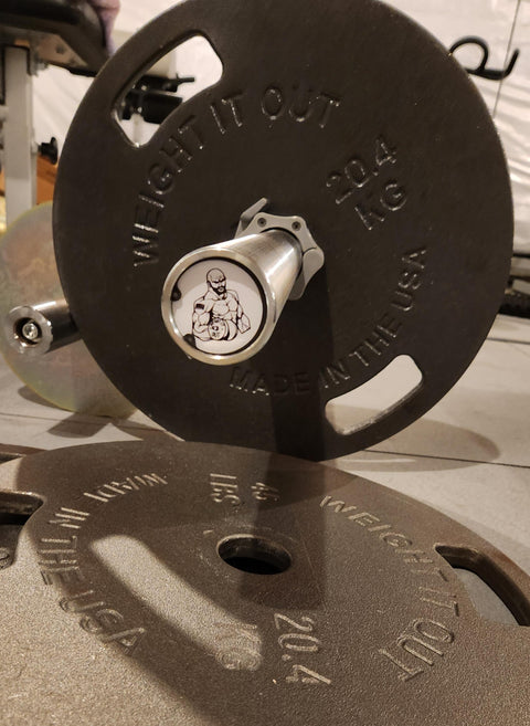 Weight It Out Steel 45lb Barbell – 28.5mm Diameter – Made in USA Weight It Out 