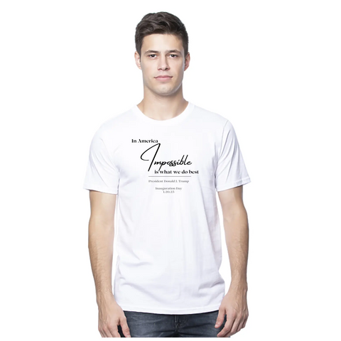 2025 Presidential Inauguration Commemorative Unisex Organic Cotton Tee – Made in USA Suede Kloth 