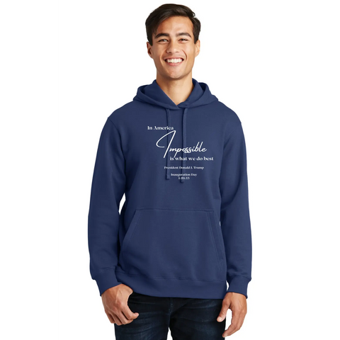 2025 Presidential Inauguration Hoodie – Organic Cotton Unisex Sweatshirt | Made in USA Suede Kloth 