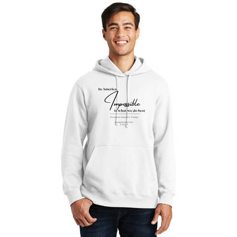 2025 Presidential Inauguration Hoodie – Organic Cotton Unisex Sweatshirt | Made in USA Suede Kloth 