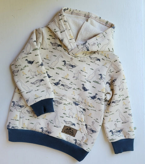 Toddler Woodland Print Cotton Fleece Hoodie – Mid-Weight Oversize Fit | Made in USA Apparel Adventure Clothes Company  Kids Hoodie