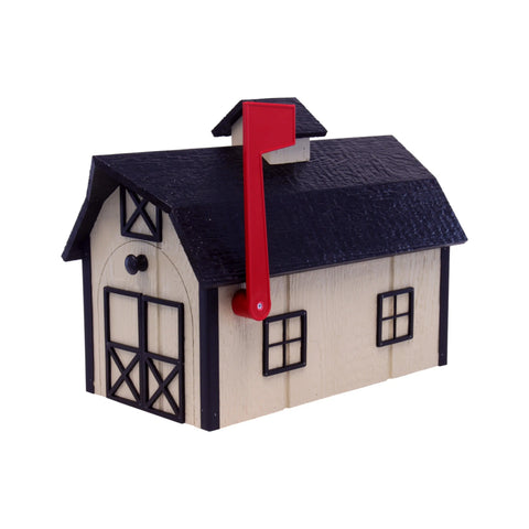 22 Inch Amish Craft Dutch Barn Style Wooden Mailbox – Rustic Post-Mount Outdoor Decor | Made in USA Amish Toy Box  Tools & Home Improvement