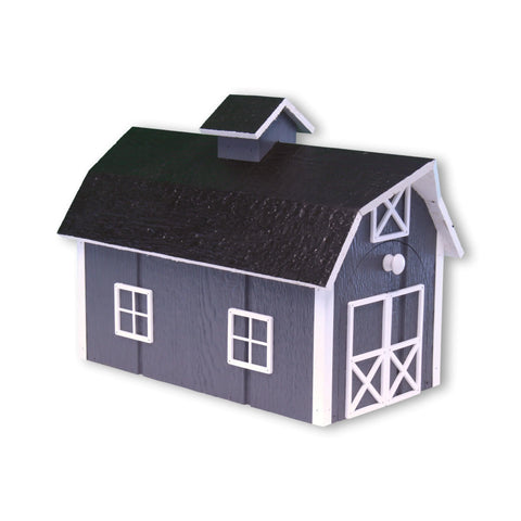 22 Inch Amish Craft Dutch Barn Style Wooden Mailbox – Rustic Post-Mount Outdoor Decor | Made in USA Amish Toy Box  Tools & Home Improvement