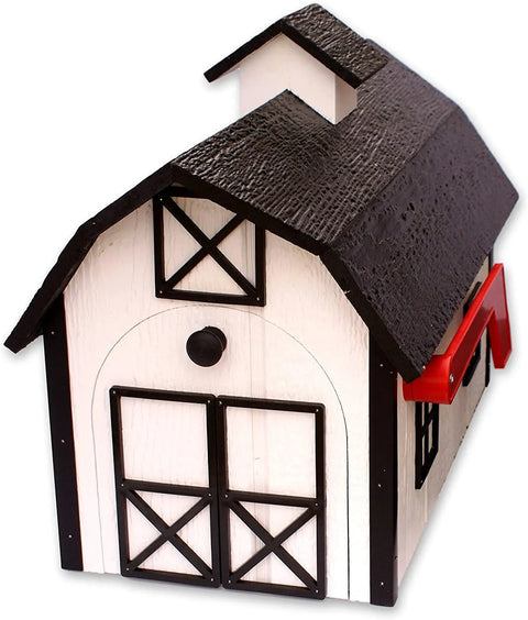 22 Inch Amish Craft Dutch Barn Style Wooden Mailbox – Rustic Post-Mount Outdoor Decor | Made in USA Amish Toy Box  Tools & Home Improvement